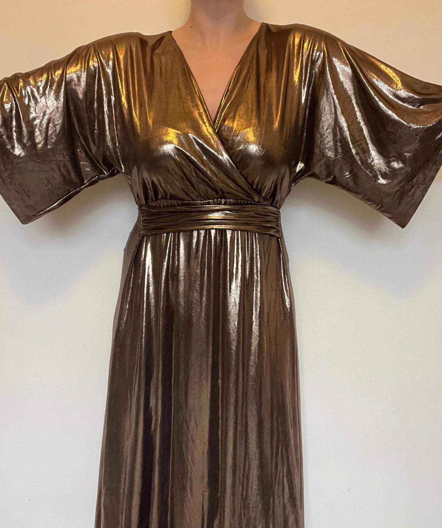 Zara Gold Dress RRP £49.99 - Size Small