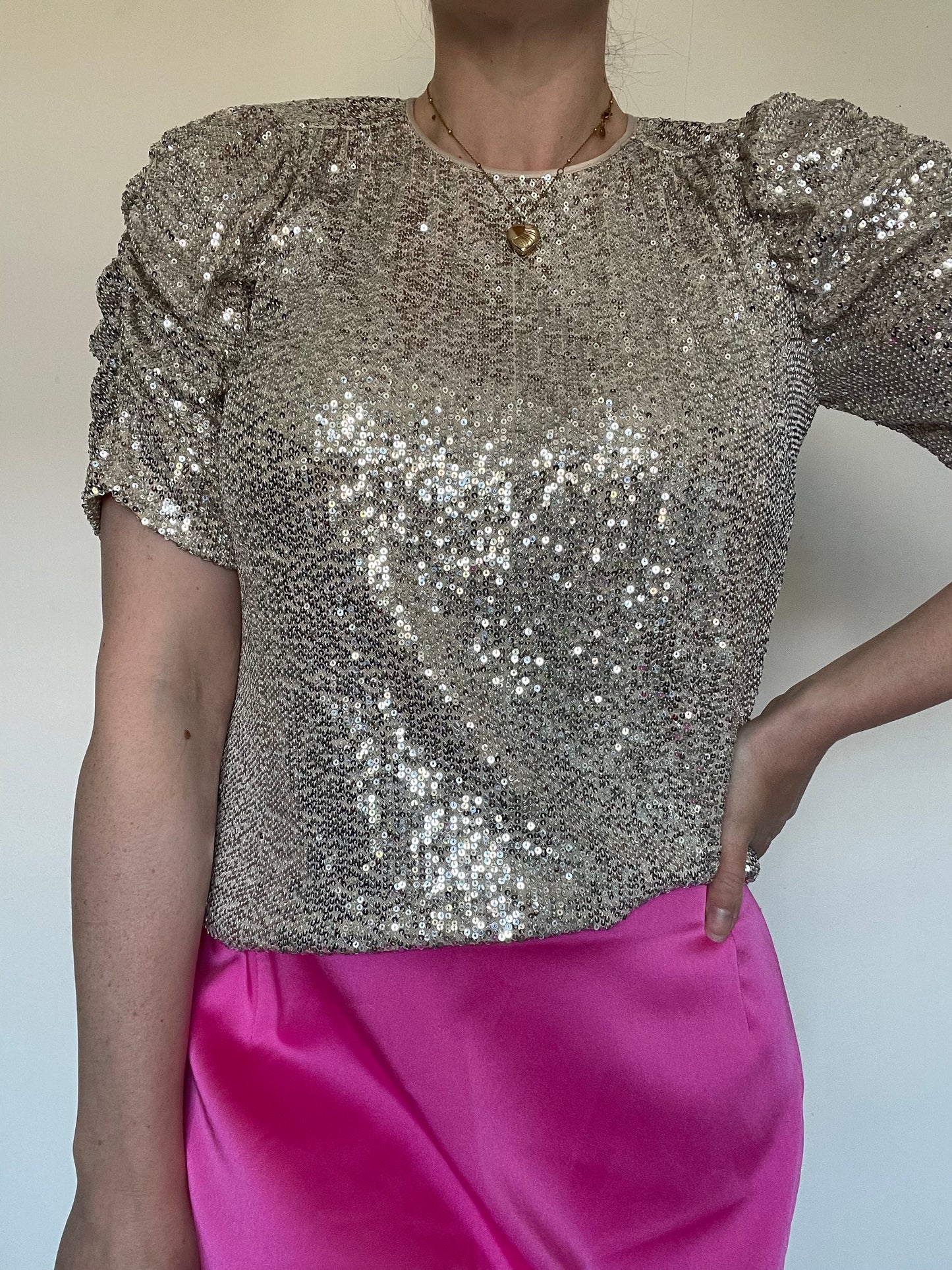 Whistles Sequin Top RRP £129 - Size 10