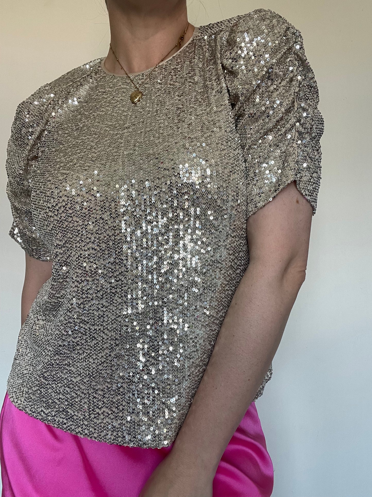 Whistles Sequin Top RRP £129 - Size 10