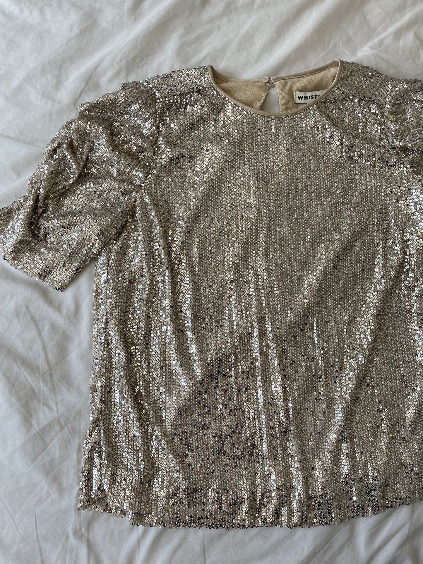 Whistles Sequin Top RRP £129 - Size 10