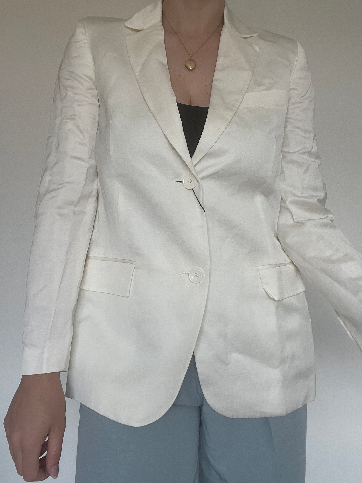 Zara White Blazer NEW £79.99 - Size XS
