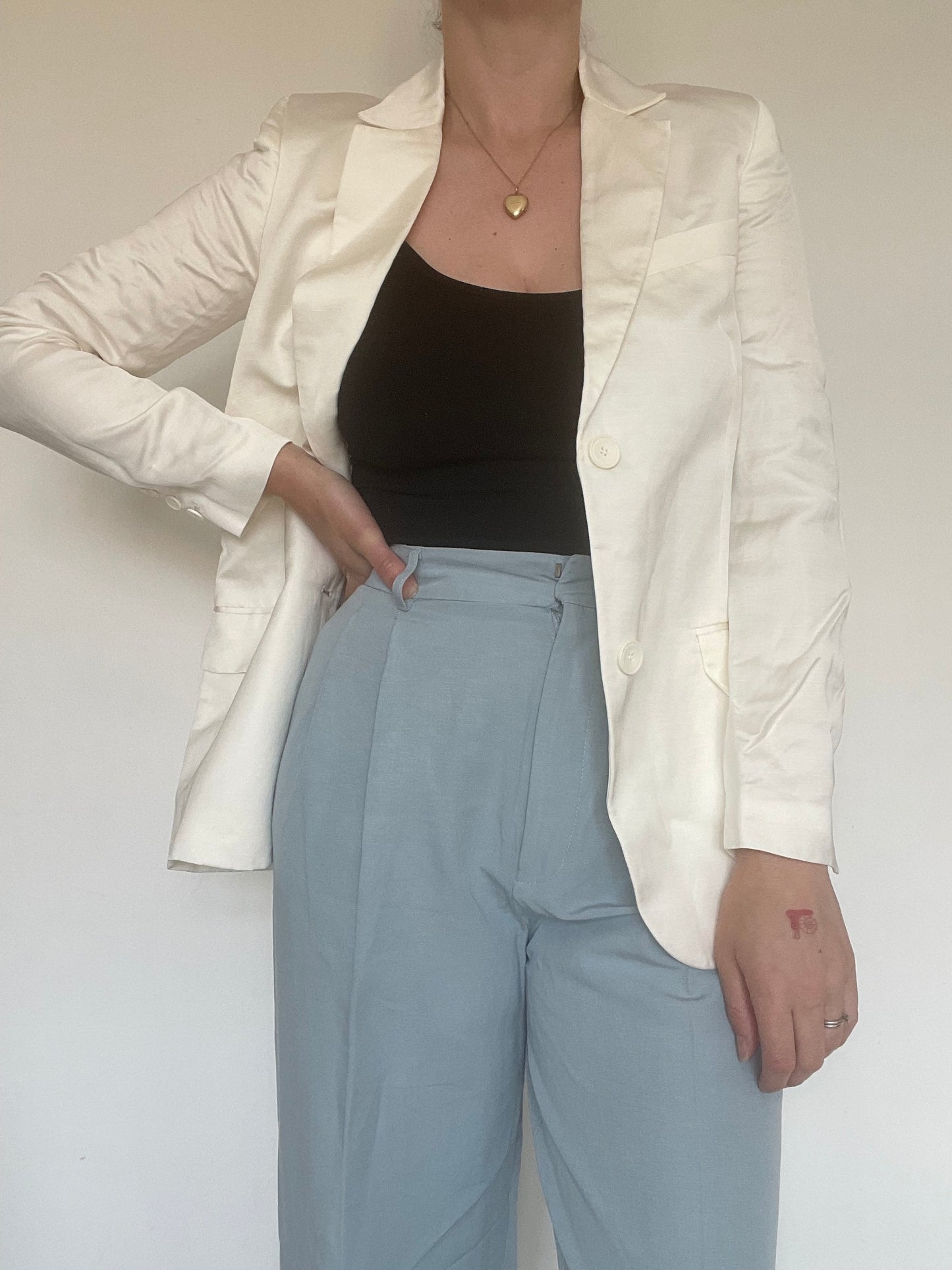Zara White Blazer NEW £79.99 - Size XS