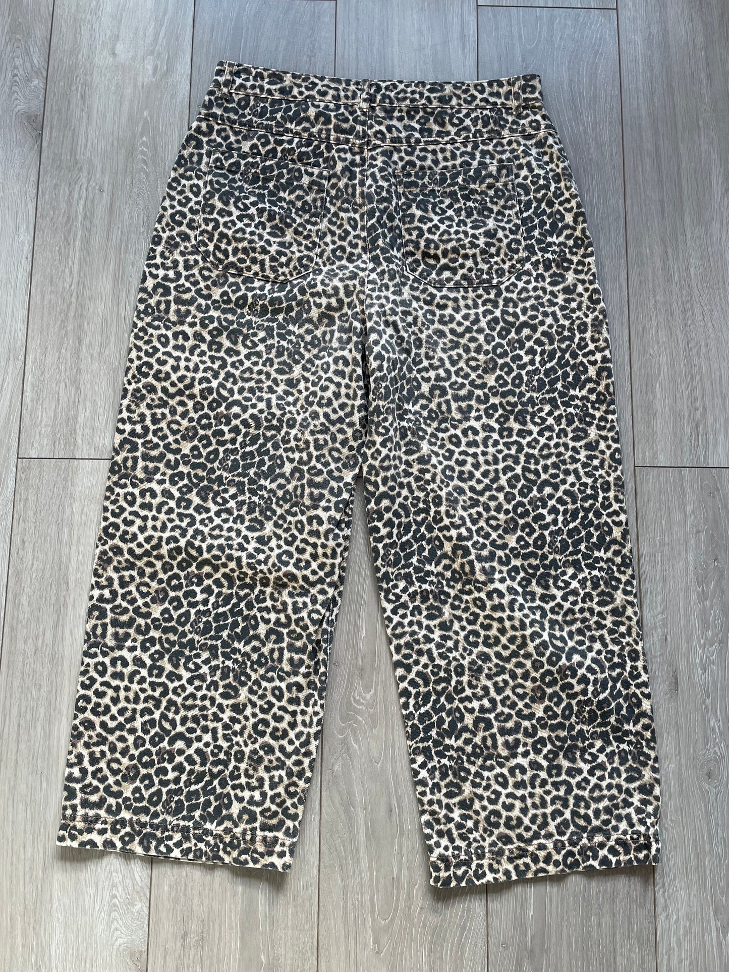 Oliver Bonas Leopard Jeans - Size 14/16