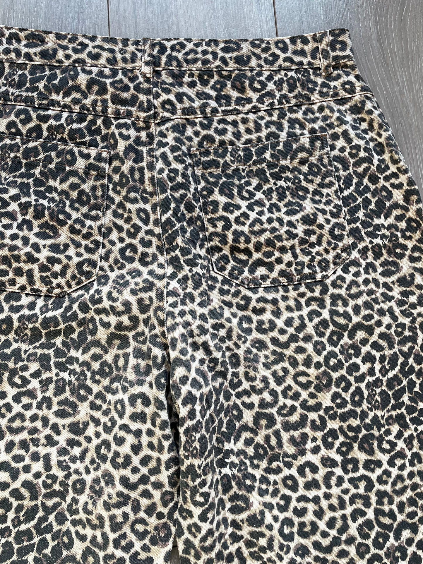 Oliver Bonas Leopard Jeans - Size 14/16
