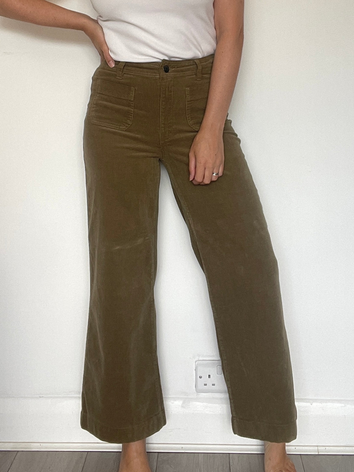 Mango Cord Trousers - Size 8