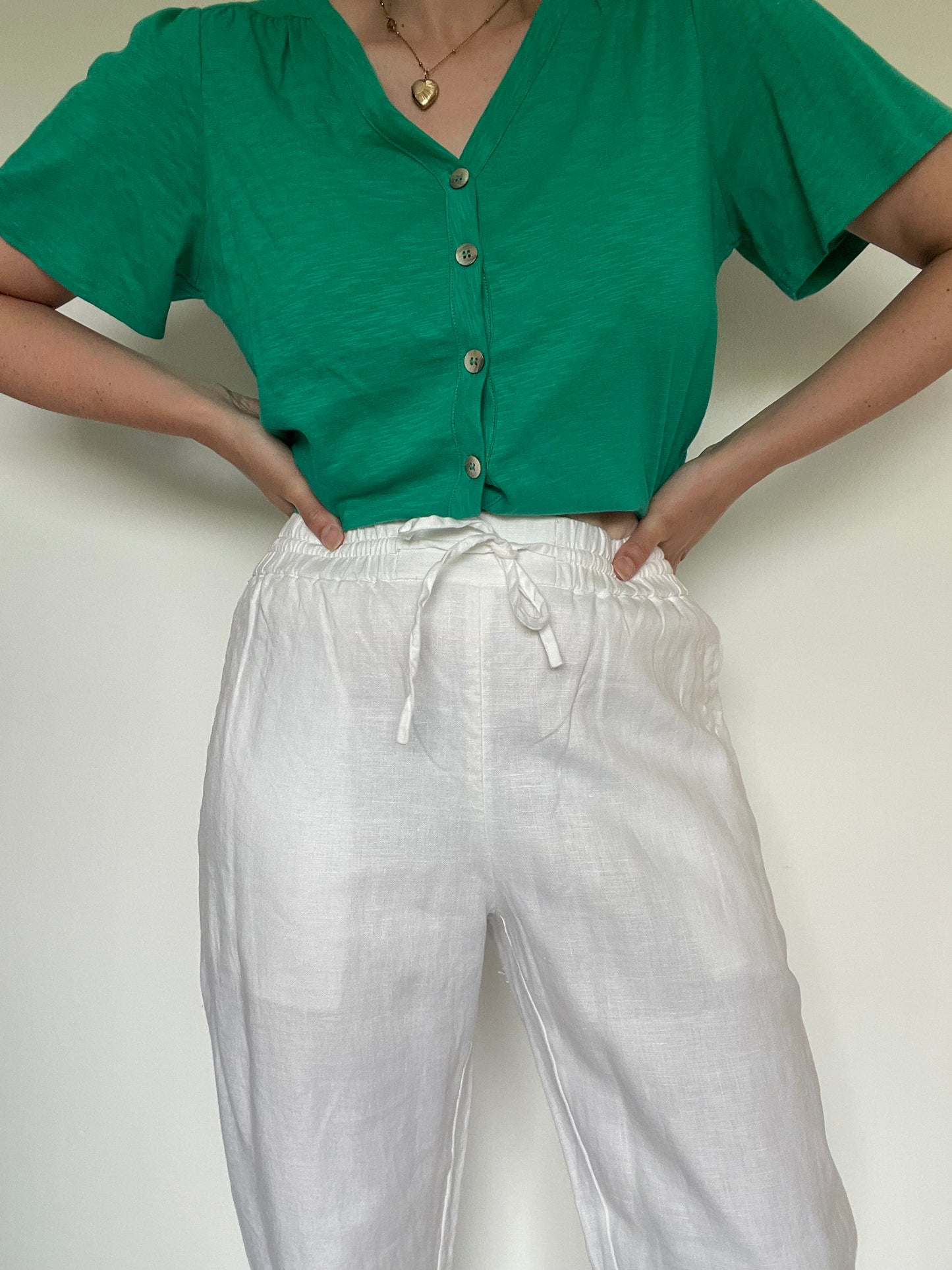 COS Linen Trousers - Size 8