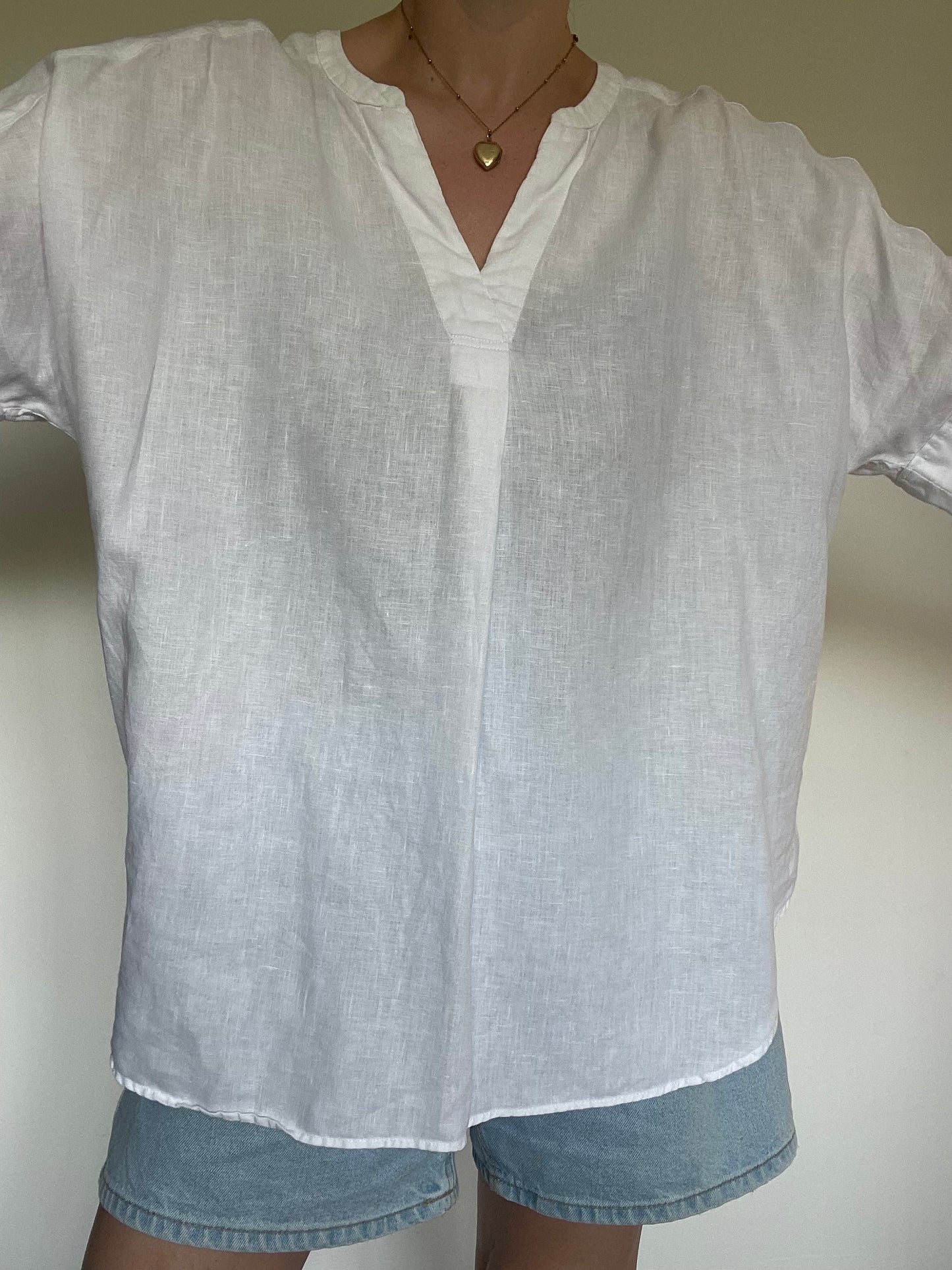 M&S Linen Tunic - Size 18
