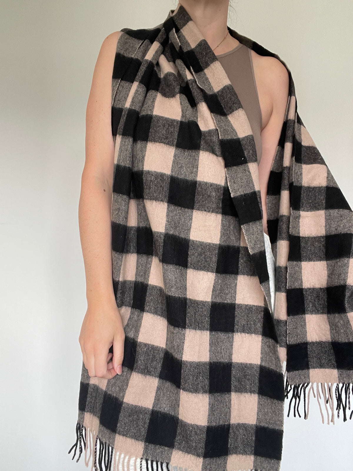 Checked Scarf