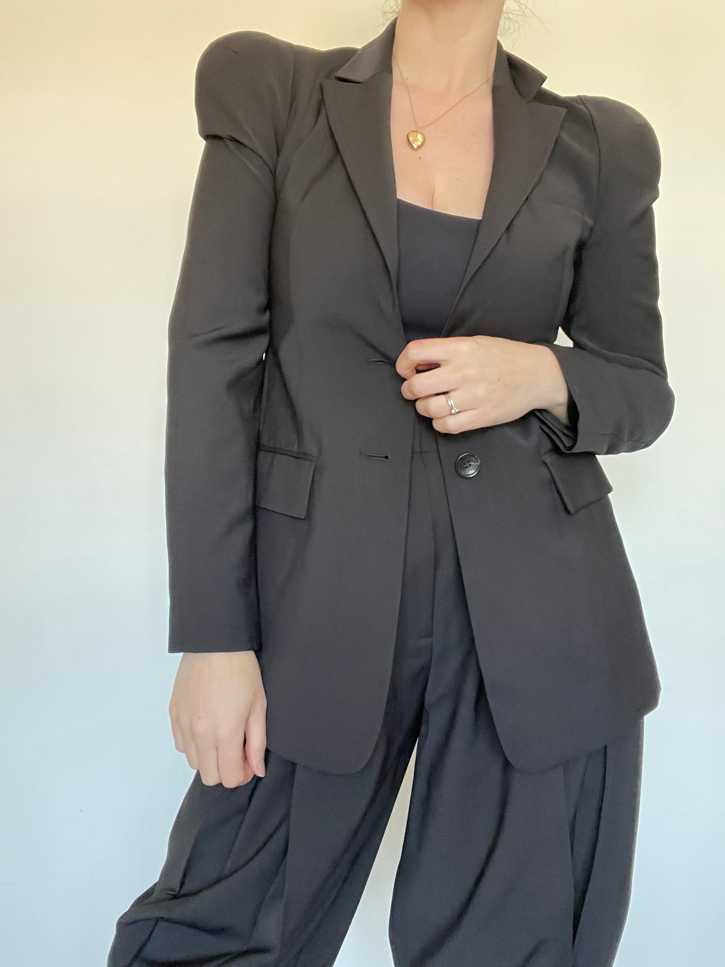 Tibi Sculpted Shoulder Blazer NEW RRP £670- Size 8/10
