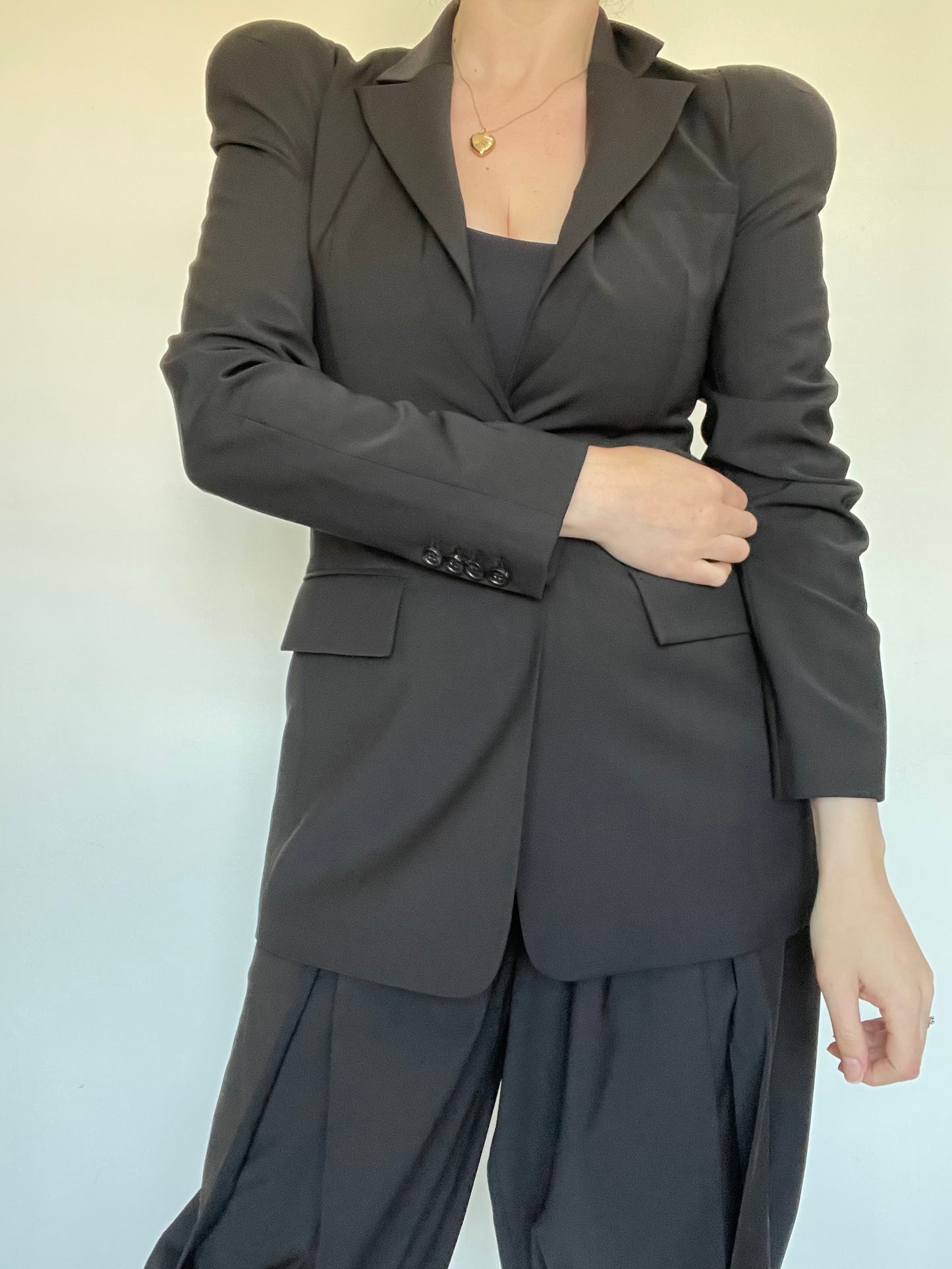 Tibi Sculpted Shoulder Blazer NEW RRP £670- Size 8/10
