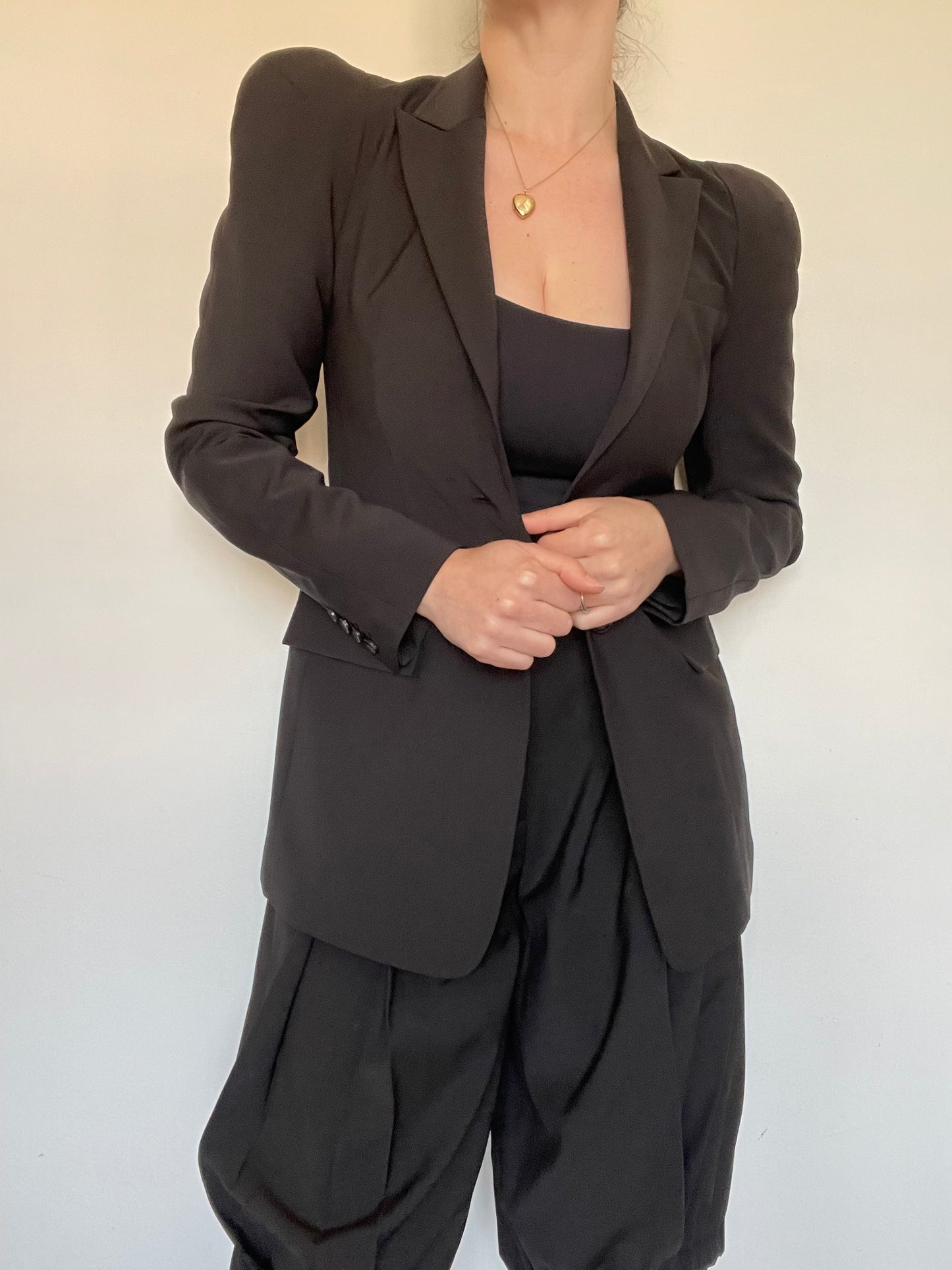 Tibi Sculpted Shoulder Blazer NEW RRP £670- Size 8/10