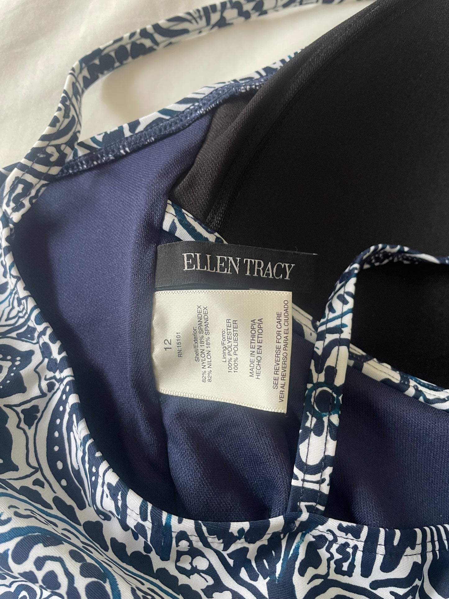 Ellen Tracy Swimsuit - Size 12