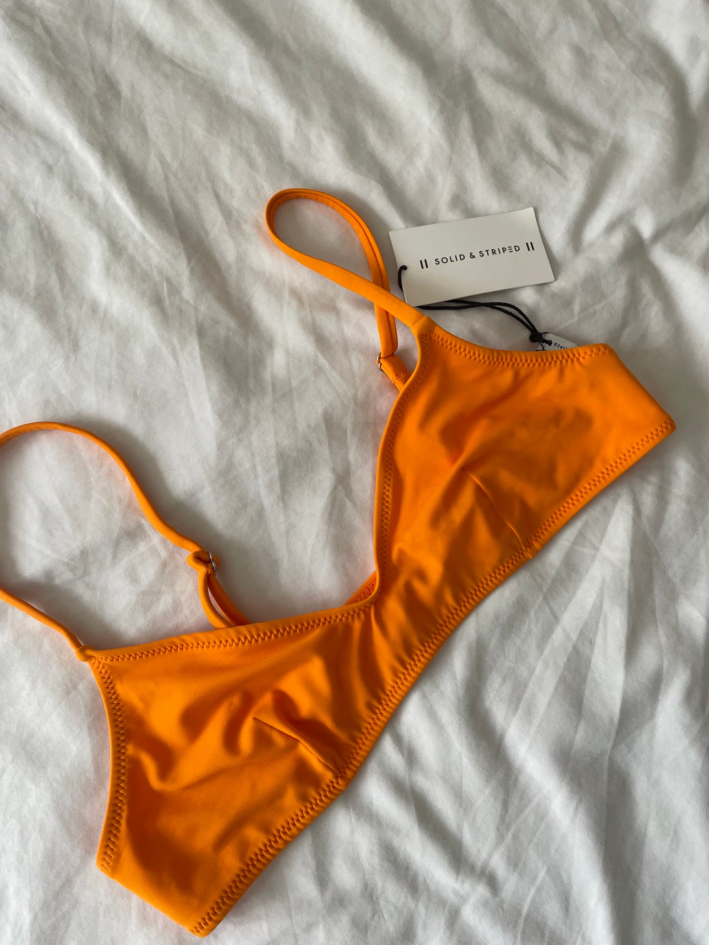 Solid & Striped Bikini Top NEW