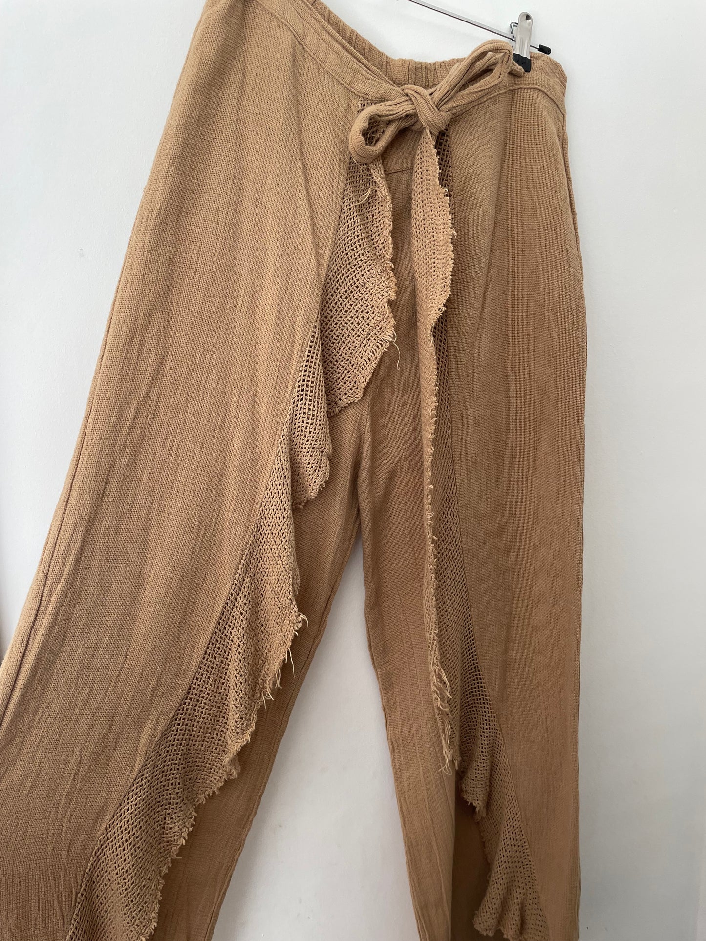 JOT Wide Leg Cotton & Linen Trousers