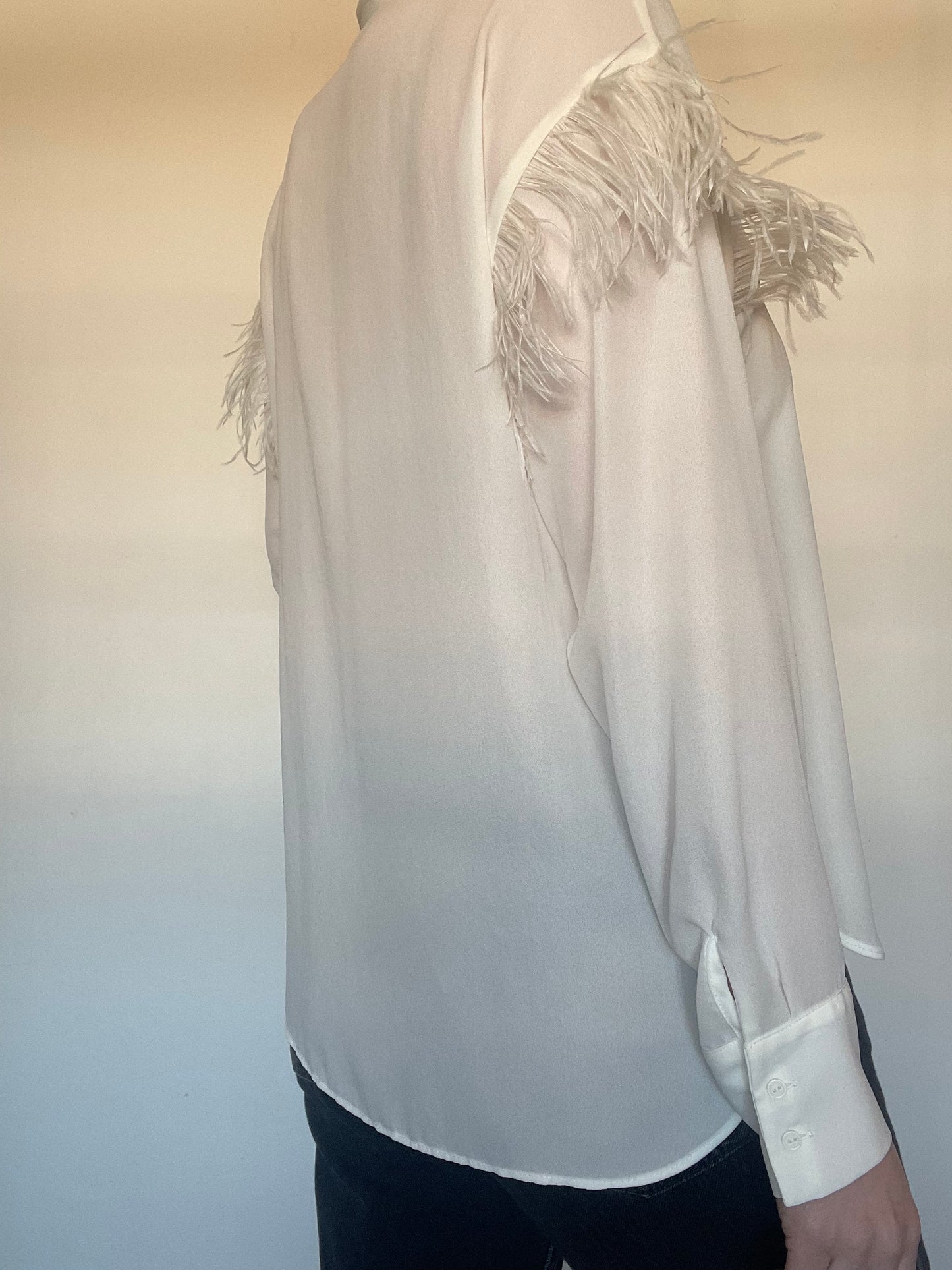 Zara Feather Shirt - Size M