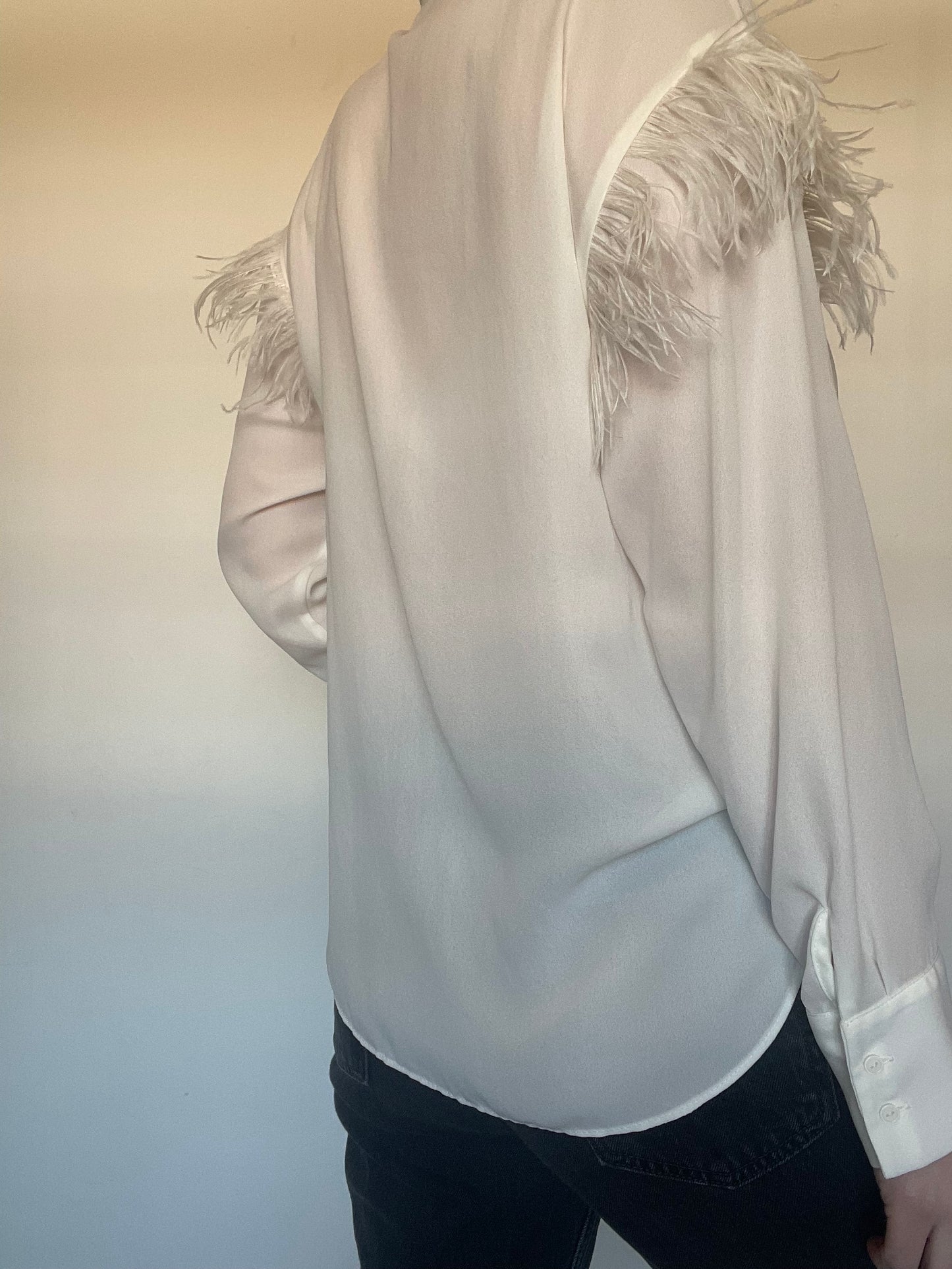 Zara Feather Shirt - Size M