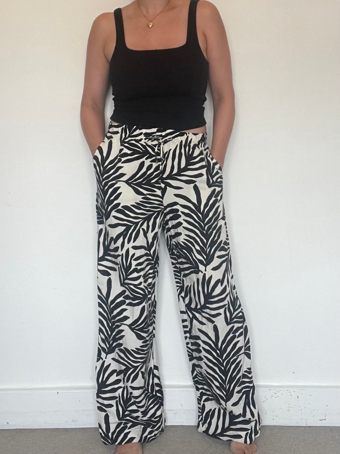H&M Linen Trousers - Size M