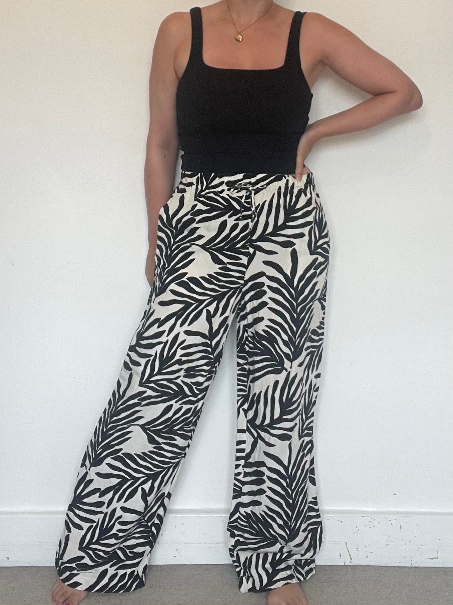 H&M Linen Trousers - Size M