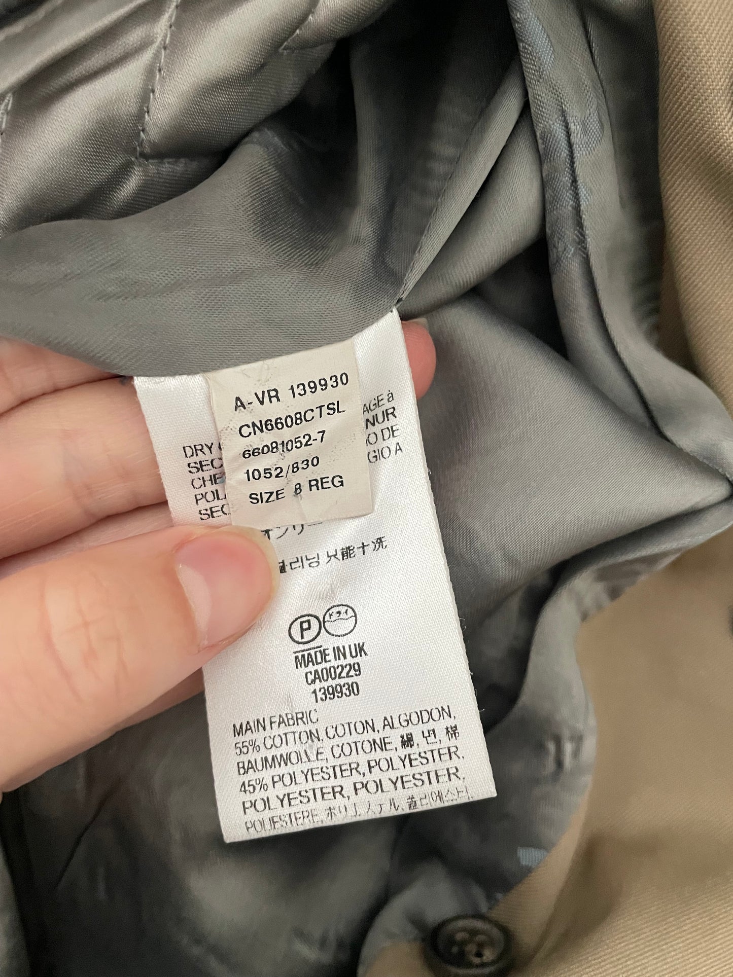 Aquascutum Trench Coat - Size 8