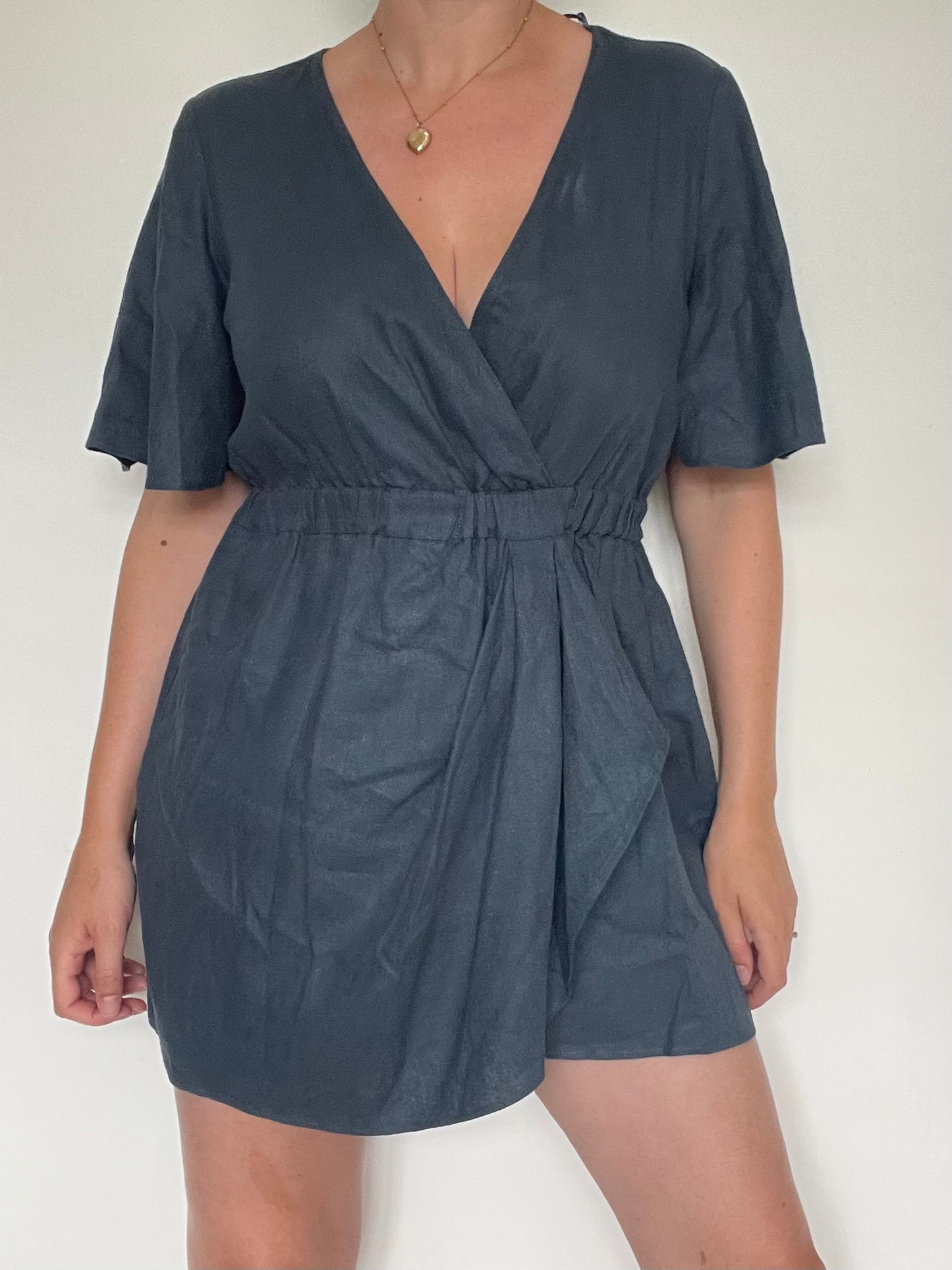 Zara Linen Playsuit NEW - Size M