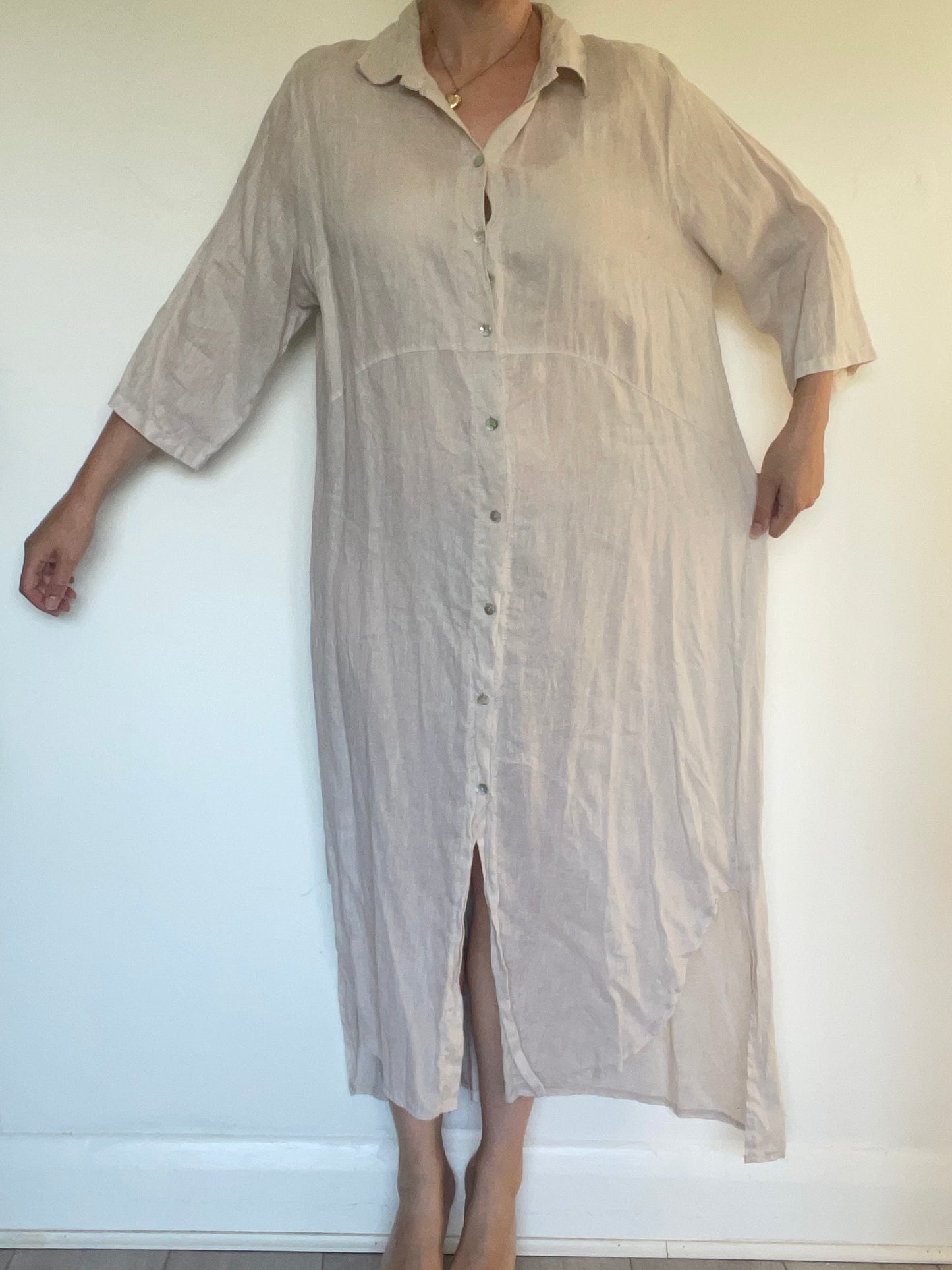 Linen Dress - Size L