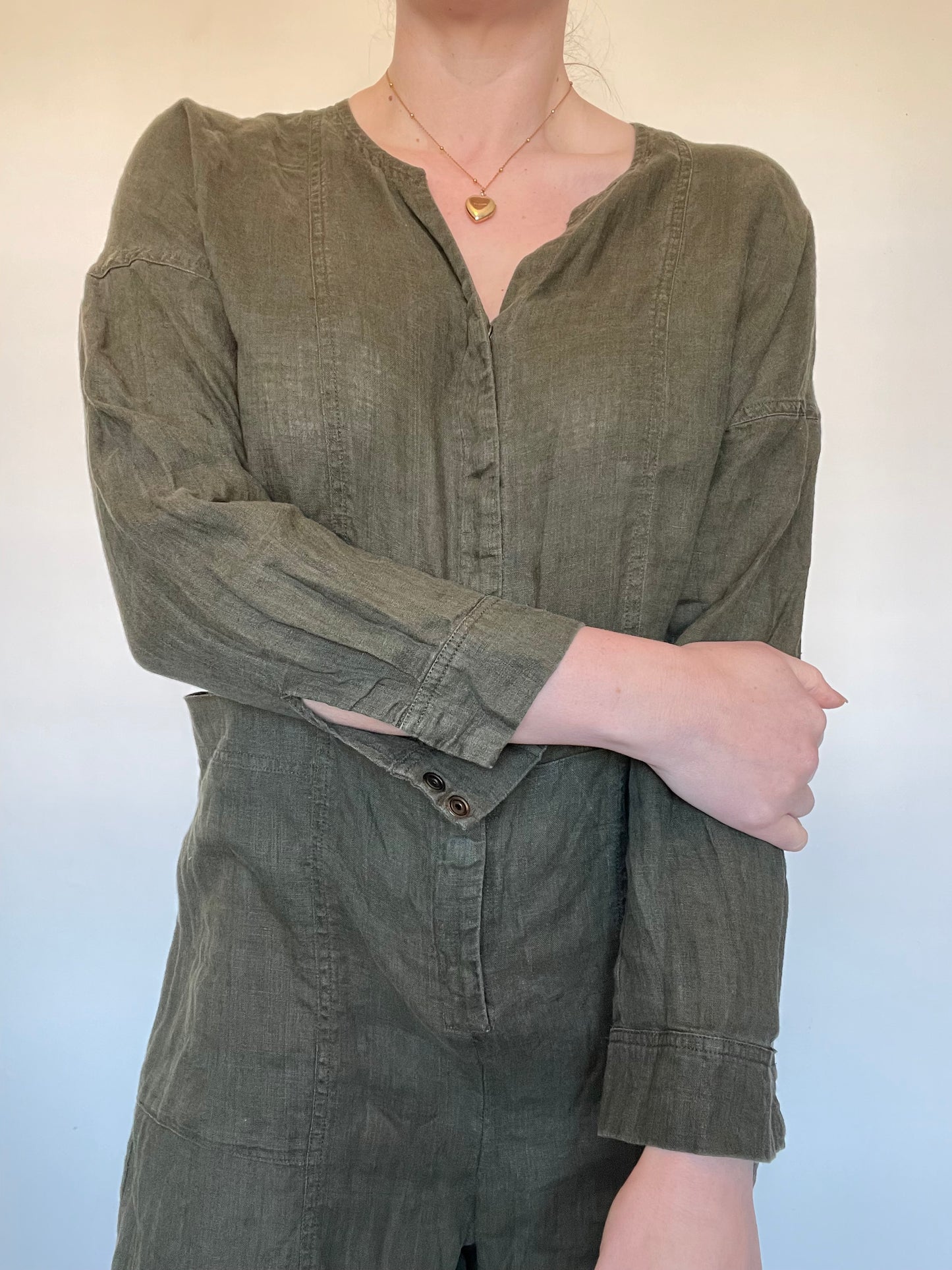 Whistles Linen Jumpsuit - Size 10