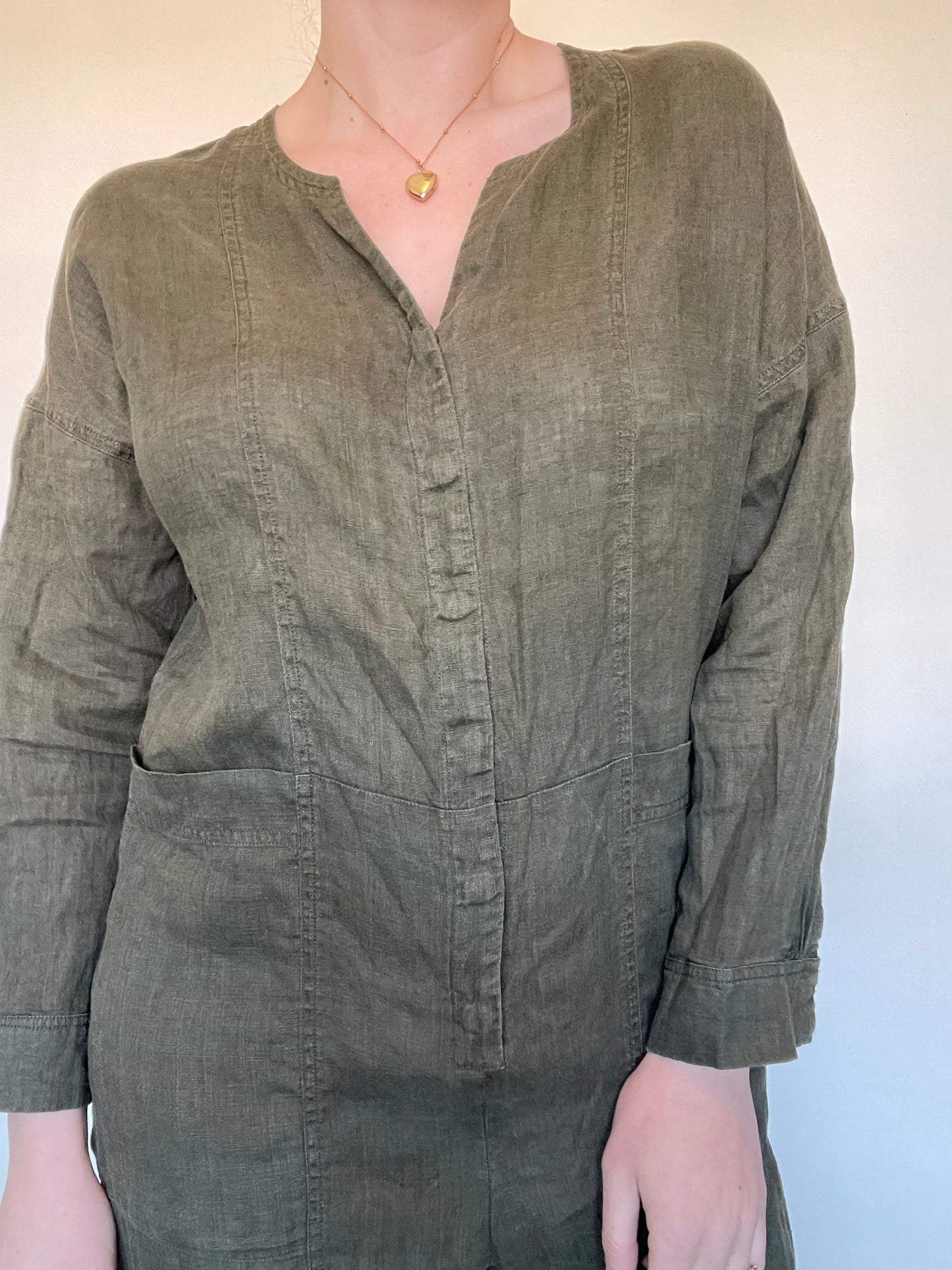 Whistles Linen Jumpsuit - Size 10