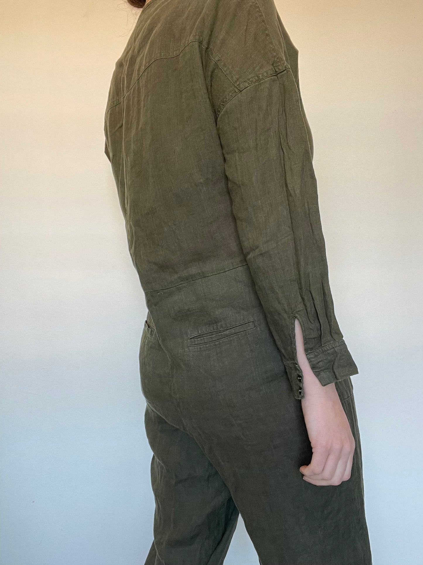 Whistles Linen Jumpsuit - Size 10