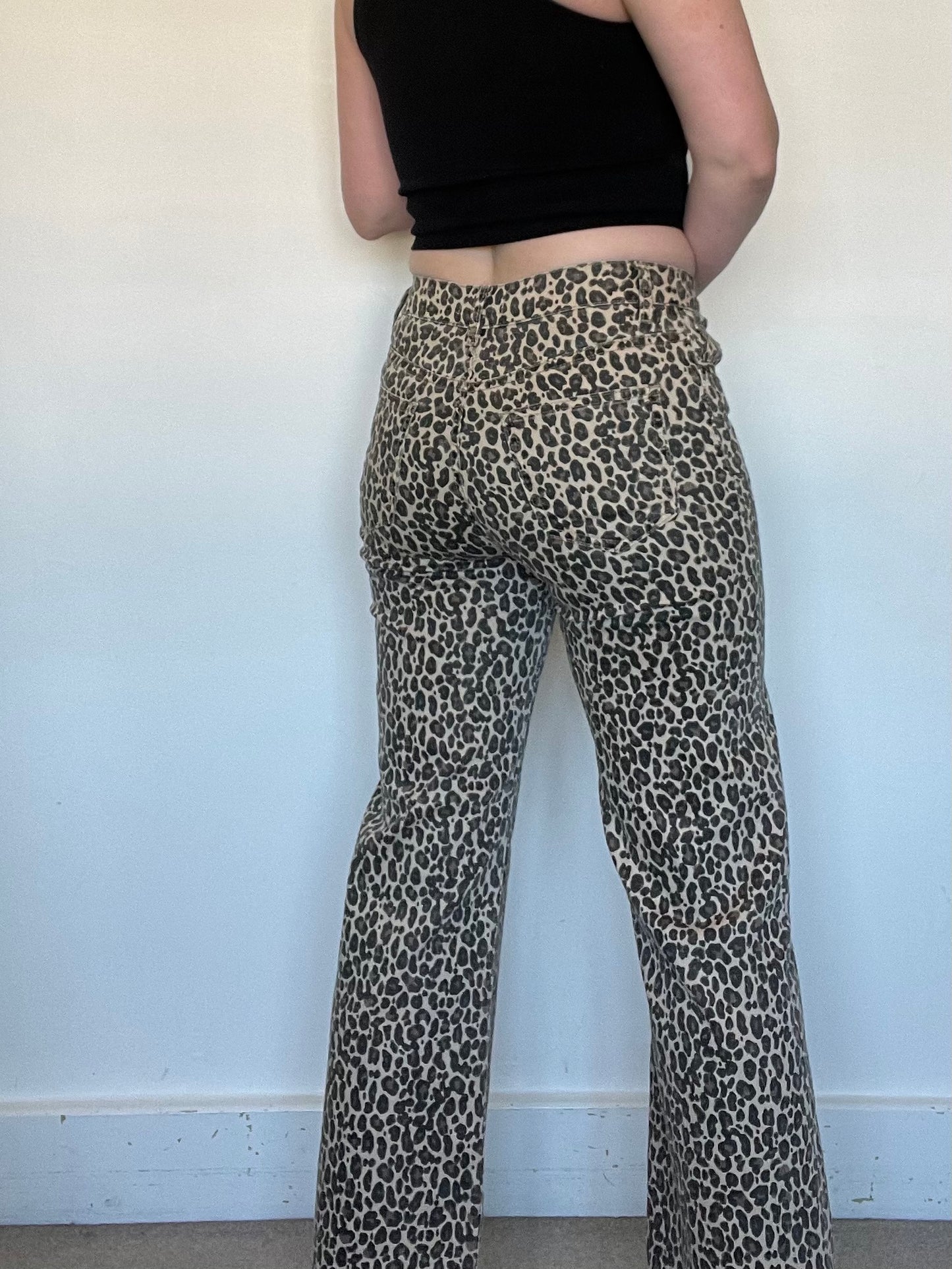 Leopard Jeans - Size 6