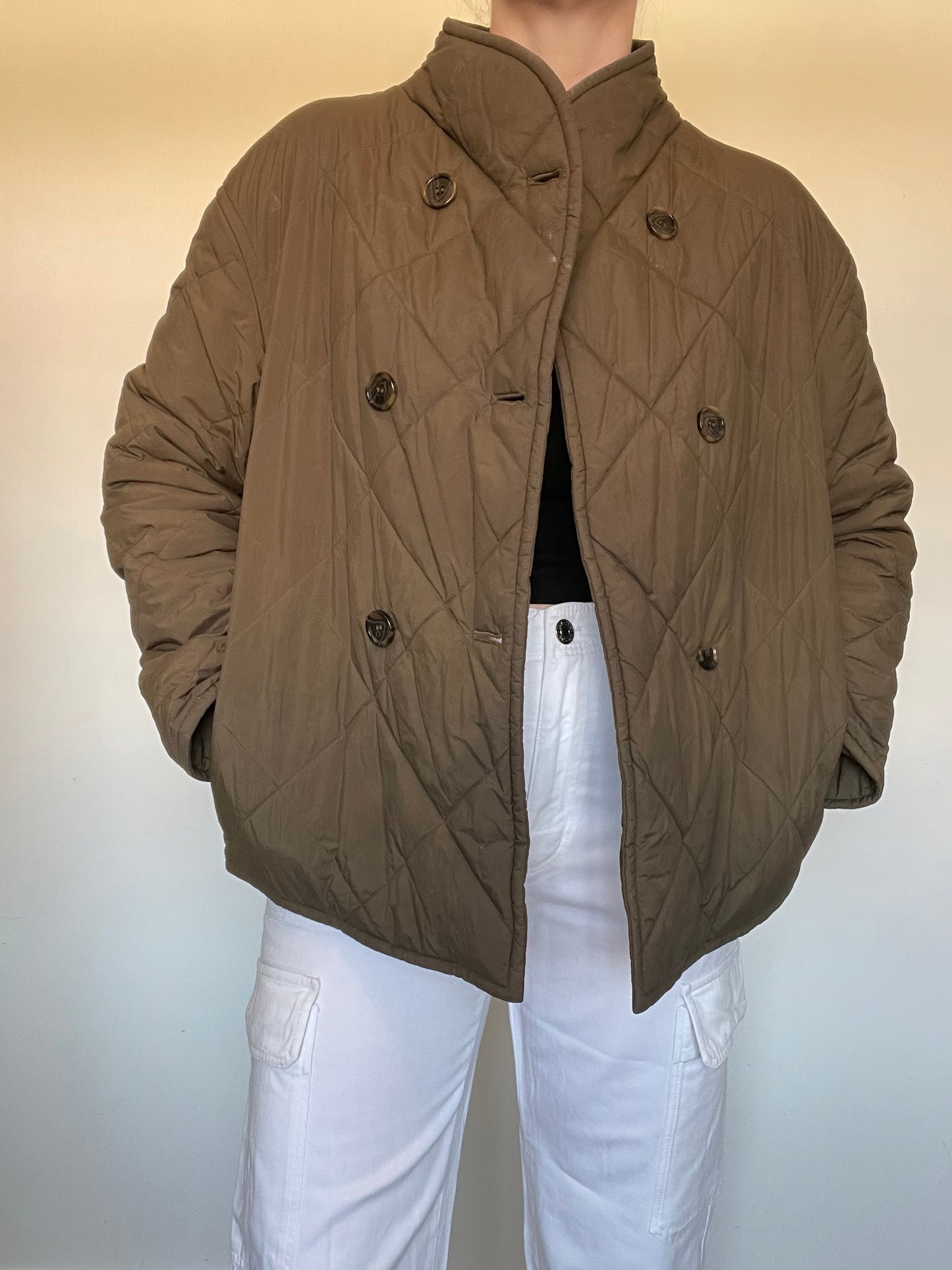 Arket Quilted Oversized Jacket - Size 8