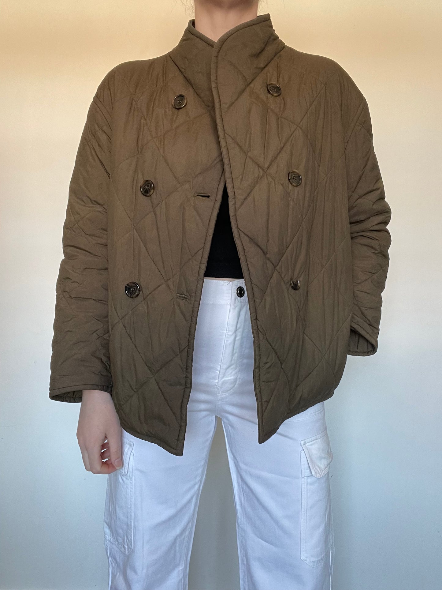 Arket Quilted Oversized Jacket - Size 8