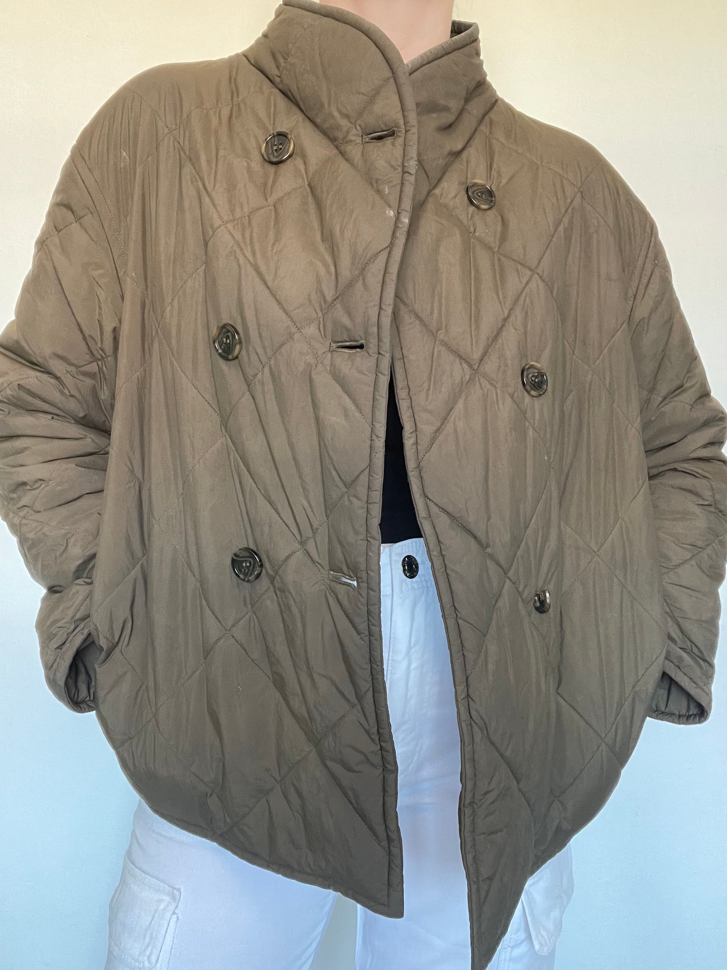 Arket Quilted Oversized Jacket - Size 8