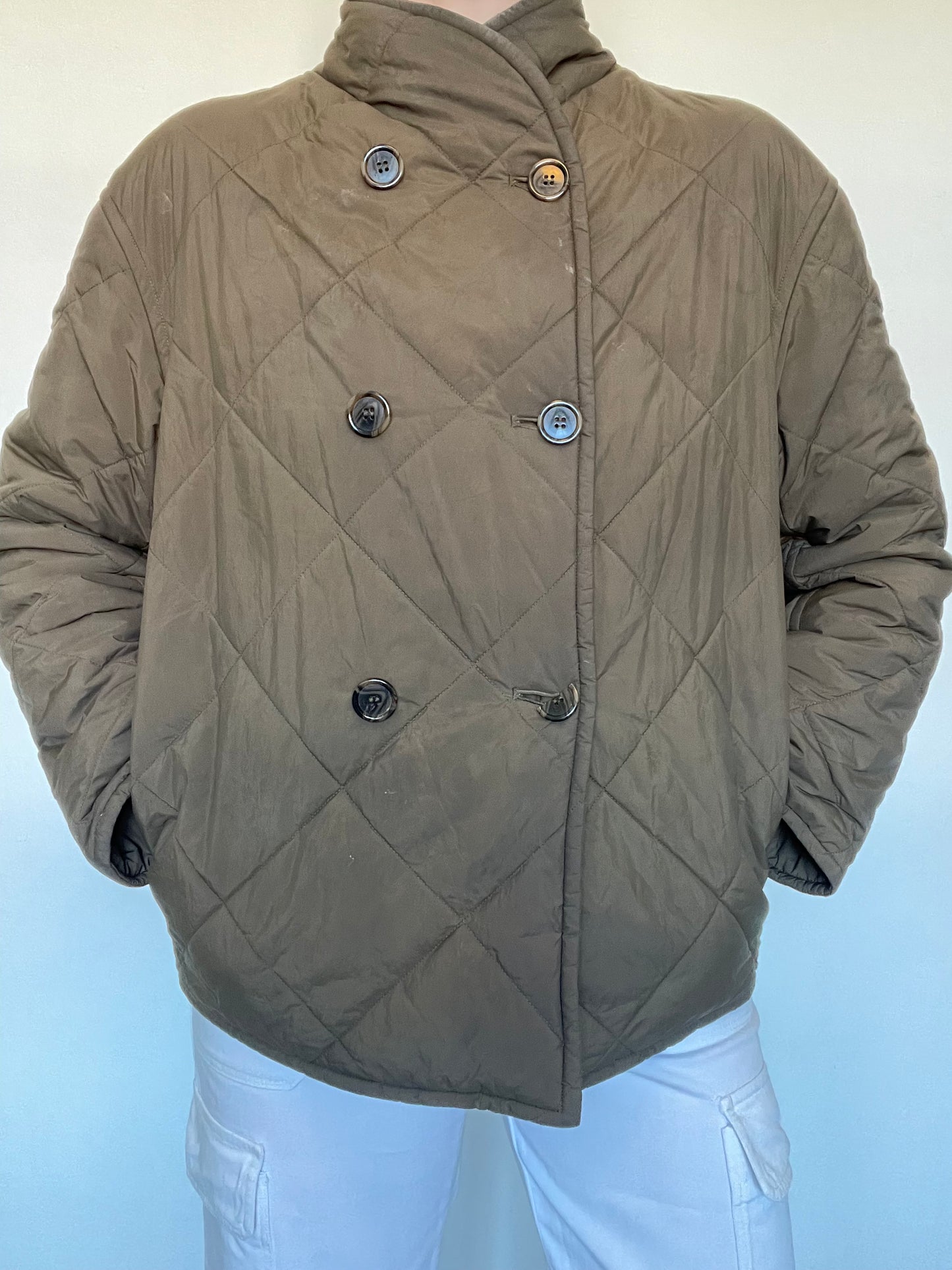 Arket Quilted Oversized Jacket - Size 8