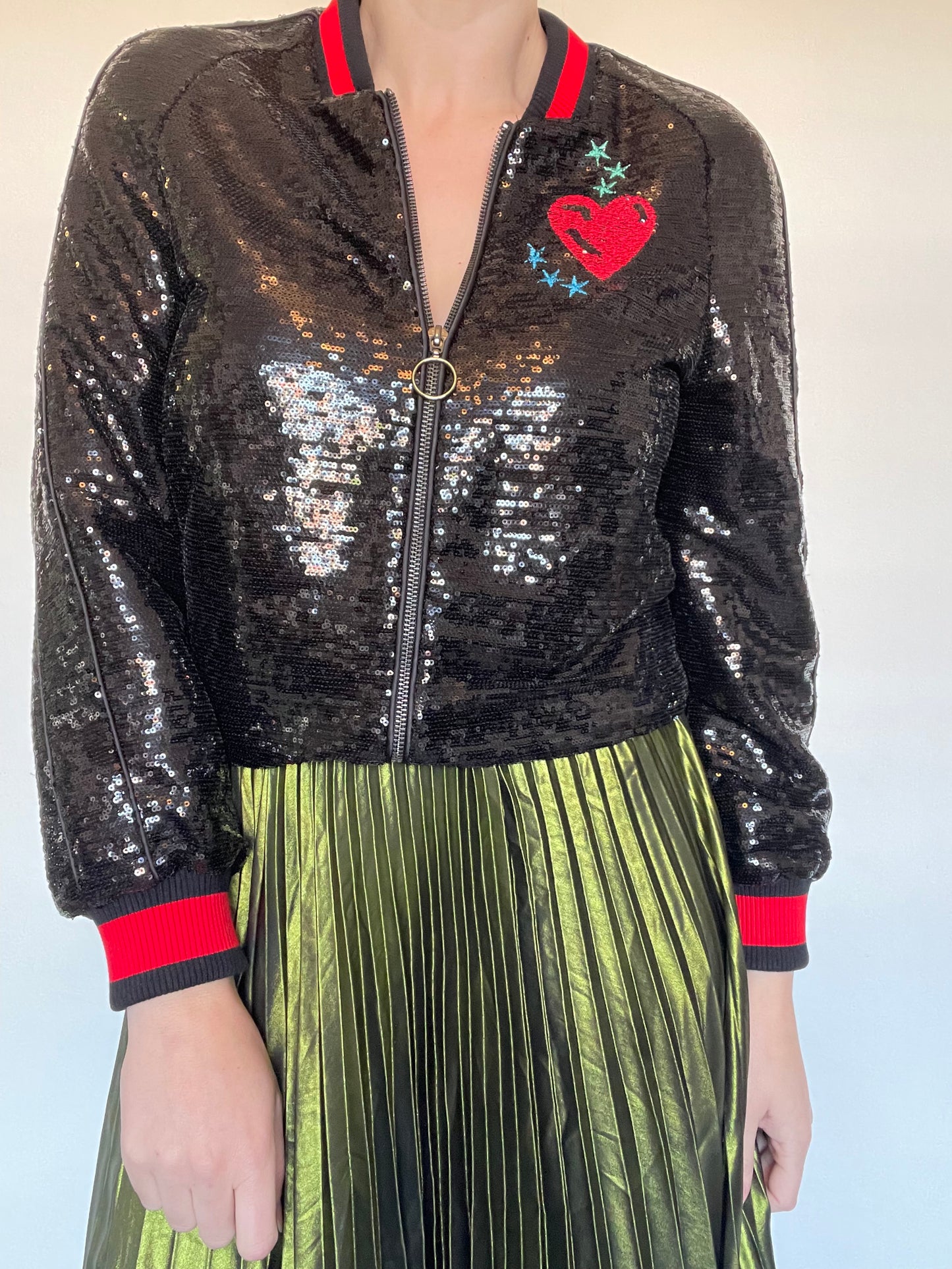 Maje Sequin Bomber Jacket NEW RRP £315