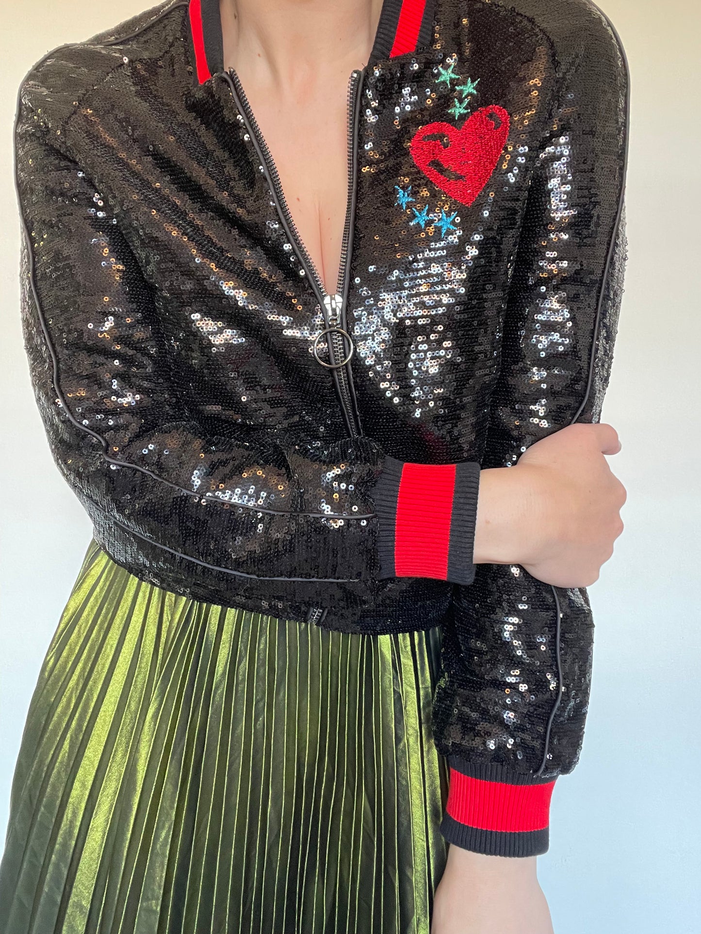 Maje Sequin Bomber Jacket NEW RRP £315