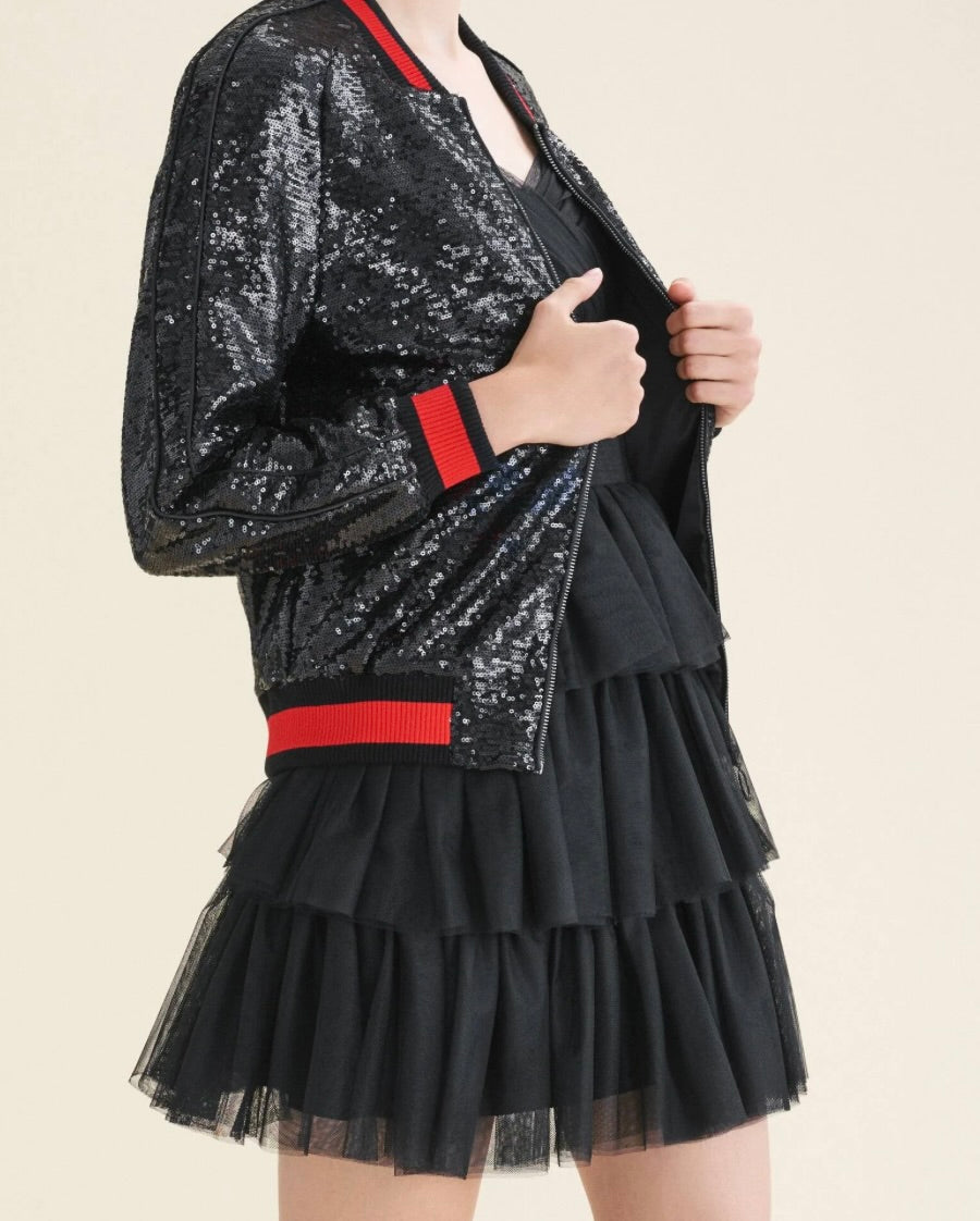 Maje Sequin Bomber Jacket NEW RRP £315