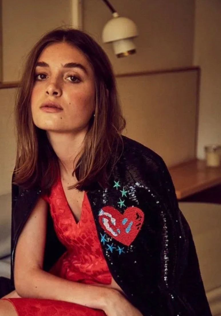 Maje Sequin Bomber Jacket NEW RRP £315