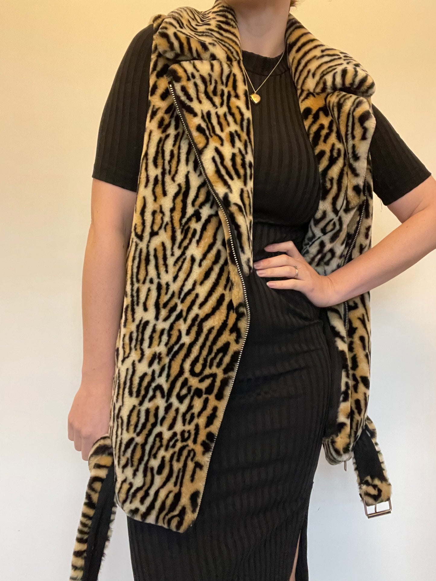Jakke Leopard Gilet RRP £219 - Size 10