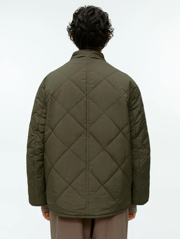 Arket Quilted Oversized Jacket - Size 8