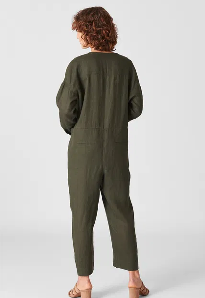 Whistles Linen Jumpsuit - Size 10