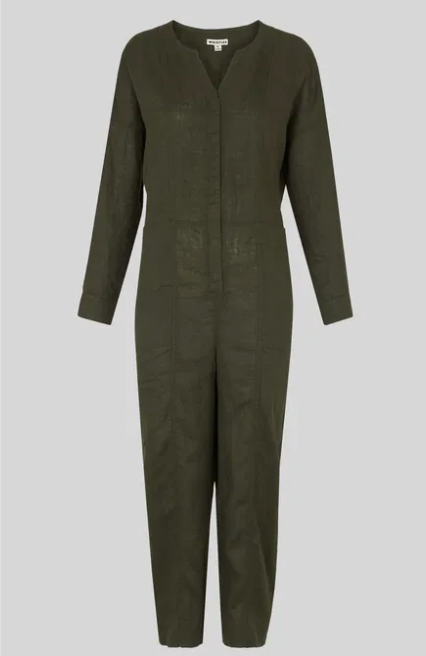 Whistles Linen Jumpsuit - Size 10