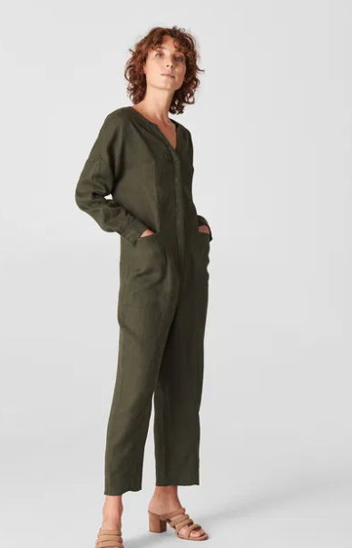 Whistles Linen Jumpsuit - Size 10