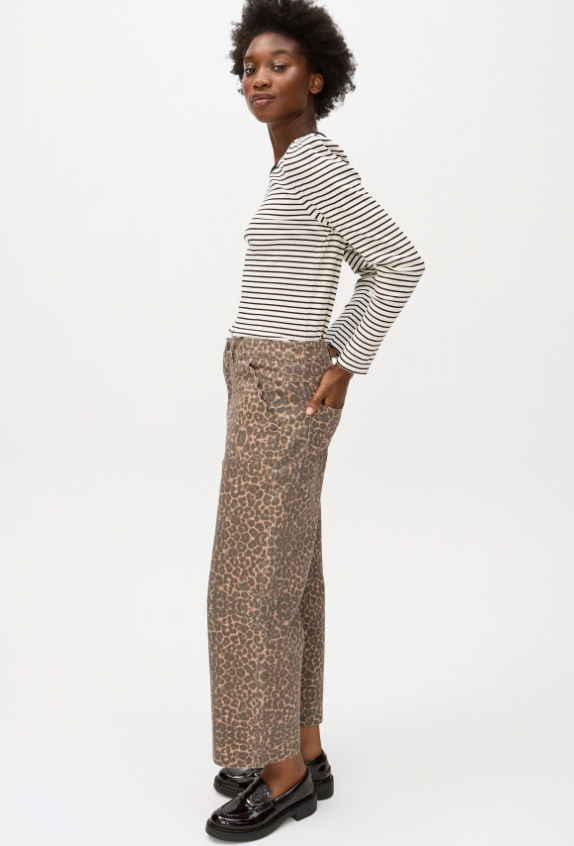 Oliver Bonas Leopard Jeans - Size 14/16