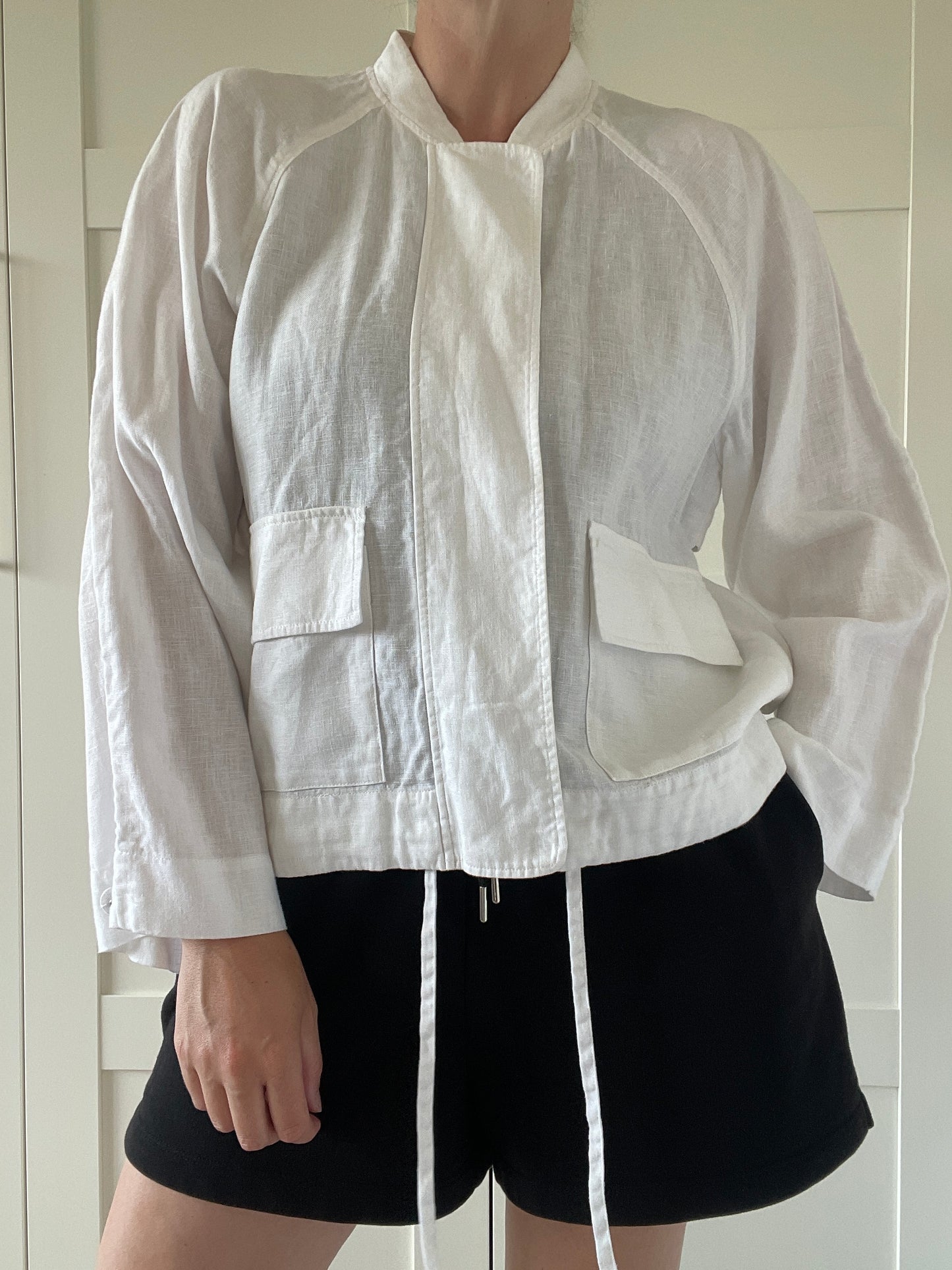 COS Loose Linen Jacket - Size 10
