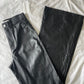 Pull & Bear Faux Leather Trousers - Size 6