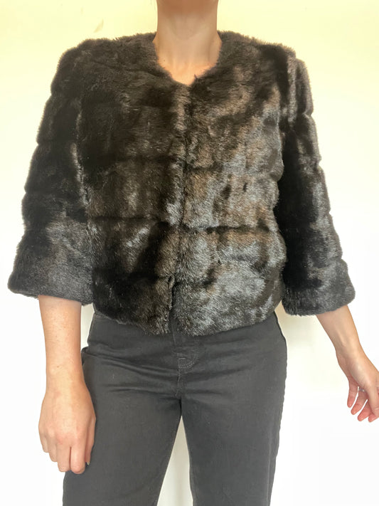 DKNY Faux Fur Coat RRP £350