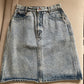 Vintage 80's Denim Skirt - Size 8