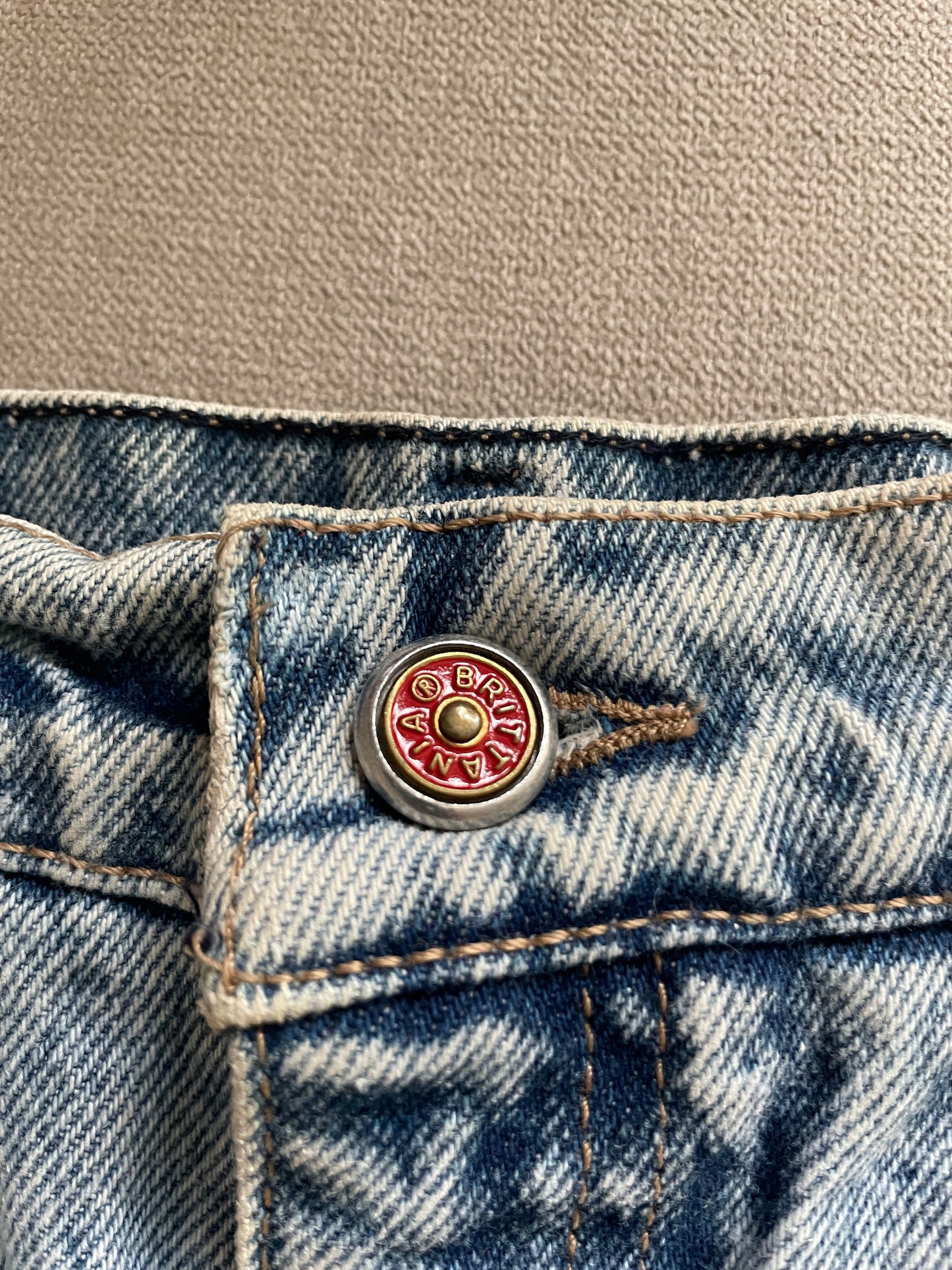 Vintage 80's Denim Skirt - Size 8
