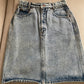 Vintage 80's Denim Skirt - Size 8