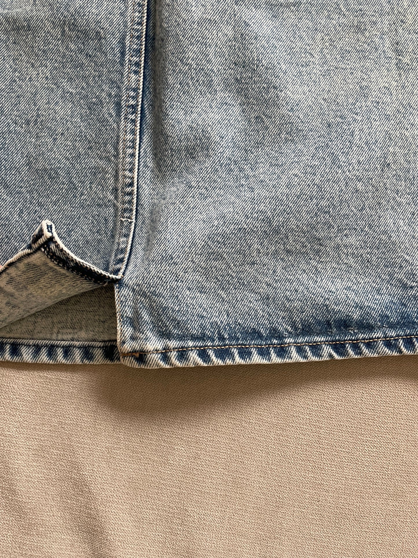 Vintage 80's Denim Skirt - Size 8